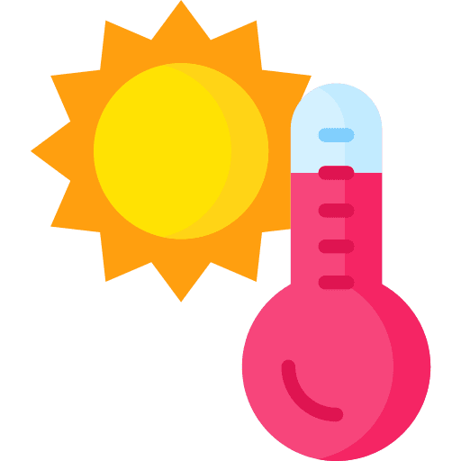 Hot warm tools and utensils climate icon Hot warm tools and utensils climate icon