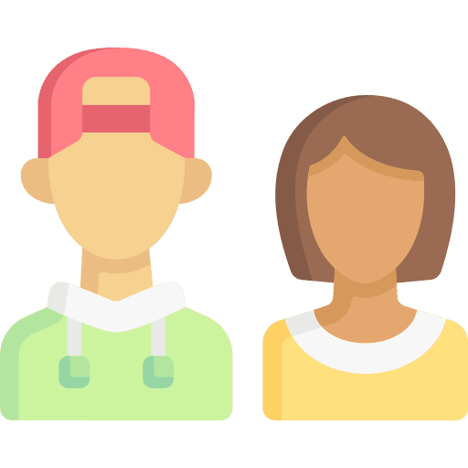 Friends young friendship kids icon
