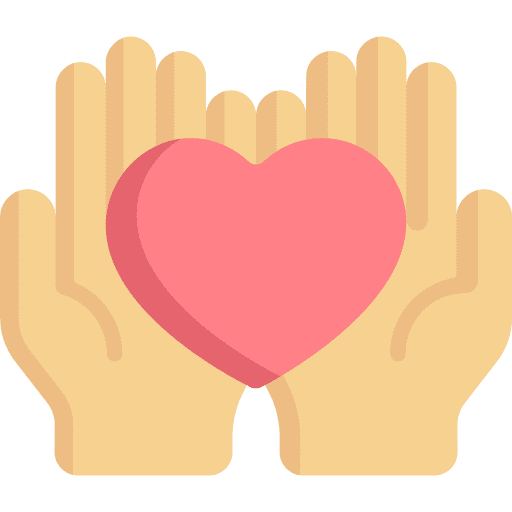 Heart hands hand heart icon