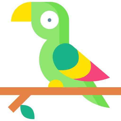 Parrot zoology beak ornithology icon Parrot zoology beak ornithology icon