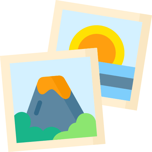 Picture picture sun volcano icon Picture picture sun volcano icon