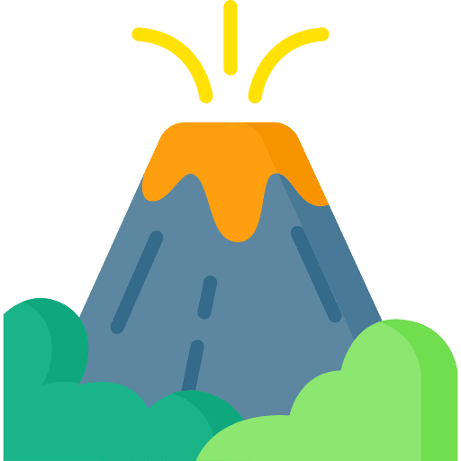 Volcano eruption nature volcano icon Volcano eruption nature volcano icon
