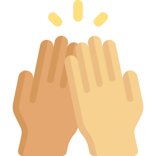 High five relationship high five salutation icon High five relationship high five salutation icon