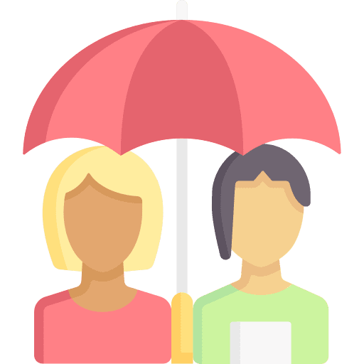 Umbrella girl friendship woman icon Umbrella girl friendship woman icon