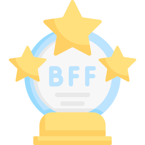 Award best friend forever cup star icon Award best friend forever cup star icon