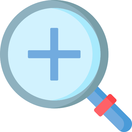 Zoom in magnifying glass zoom in lens icon