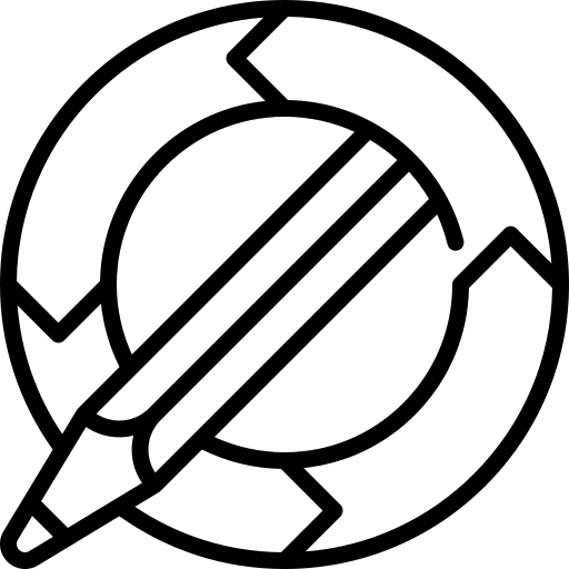 Project creative process pencil project icon Project creative process pencil project icon