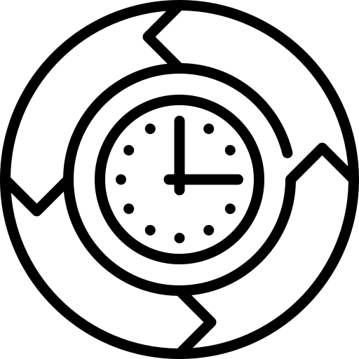 Time management strategy tasks time and date icon Time management strategy tasks time and date icon