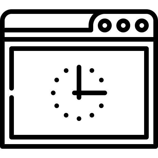 Clock standby load time time and date icon Clock standby load time time and date icon