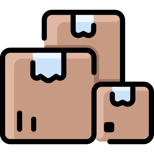Box packaging packages delivery icon