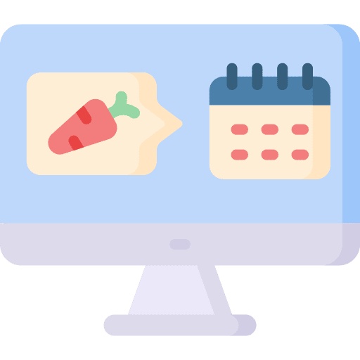 Calendar calendar food carrot icon Calendar calendar food carrot icon