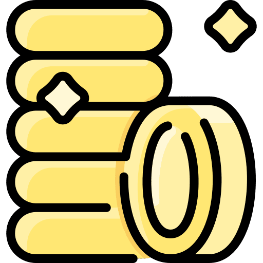 Coins cash money business and finance icon