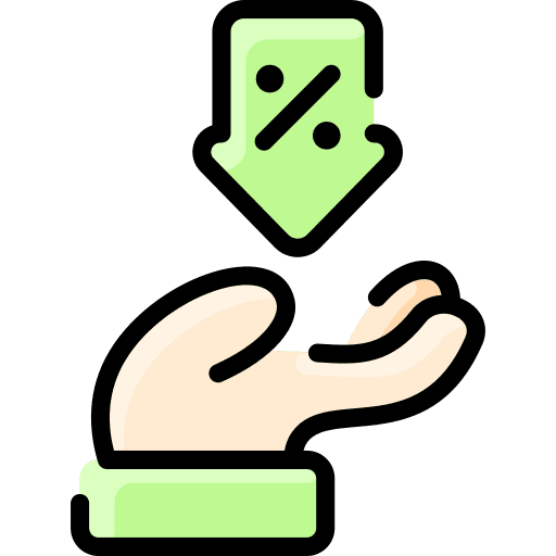 Discount low price percent commerce and shopping icon