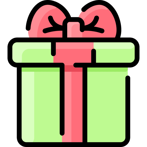 Gift christmas presents surprise birthday and party icon