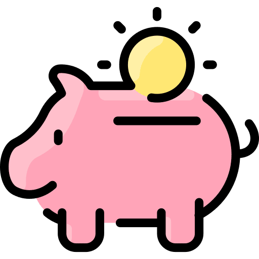 Piggy bank money coin funds icon