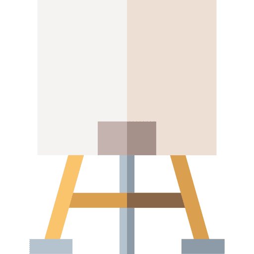 Canvas creative easel paint canvas icon