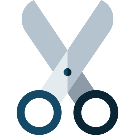 Scissors cut scissors handcraft icon