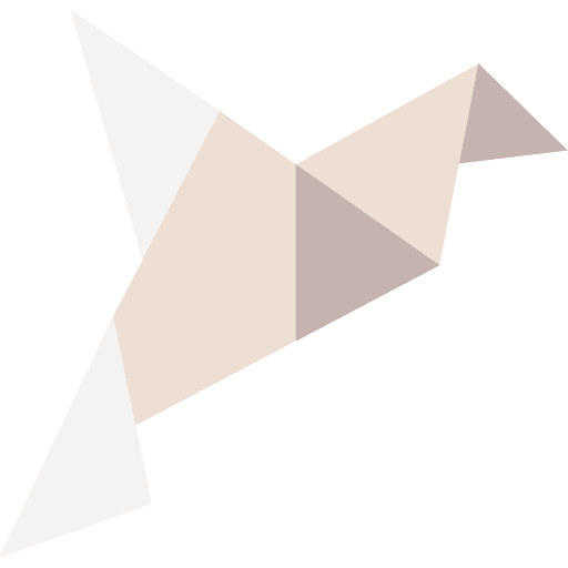 Origami art and design bird craft icon Origami art and design bird craft icon