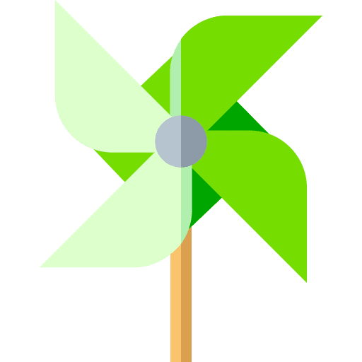 Windmill kid and baby windmill pinwheel icon Windmill kid and baby windmill pinwheel icon