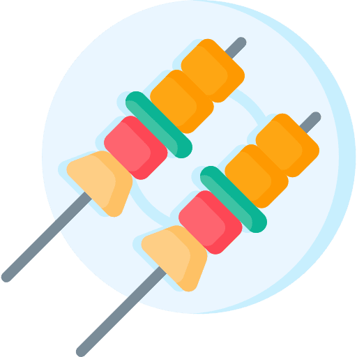Brochette barbecue bbq vegetable icon Brochette barbecue bbq vegetable icon