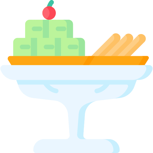 Snack appetizer plate restaurant icon
