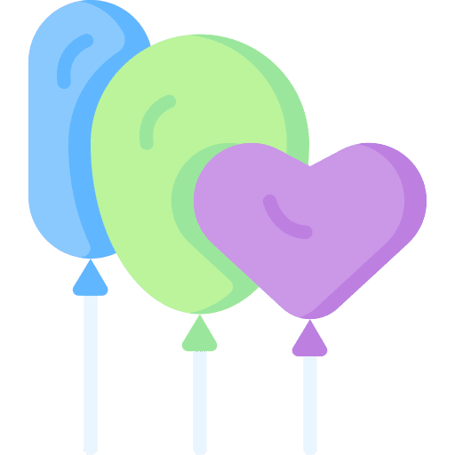 Balloons entertainment fun celebration icon Balloons entertainment fun celebration icon