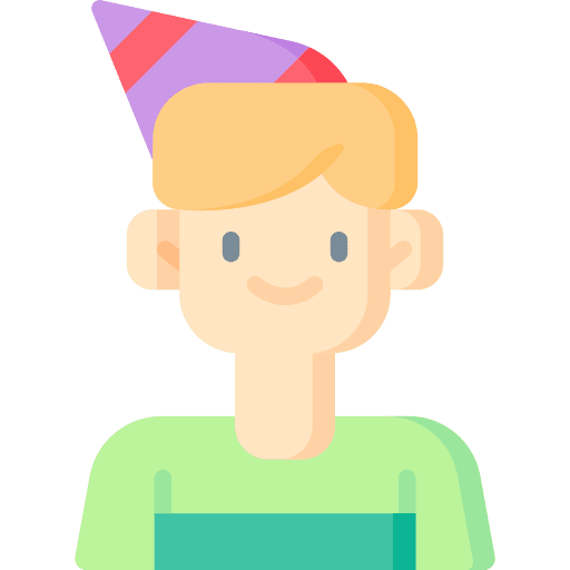 Boy kid and baby user fun hat icon Boy kid and baby user fun hat icon