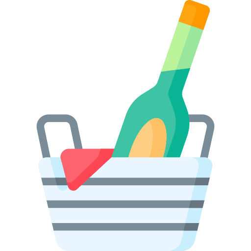Champagne champagne bottle ice bucket icon Champagne champagne bottle ice bucket icon