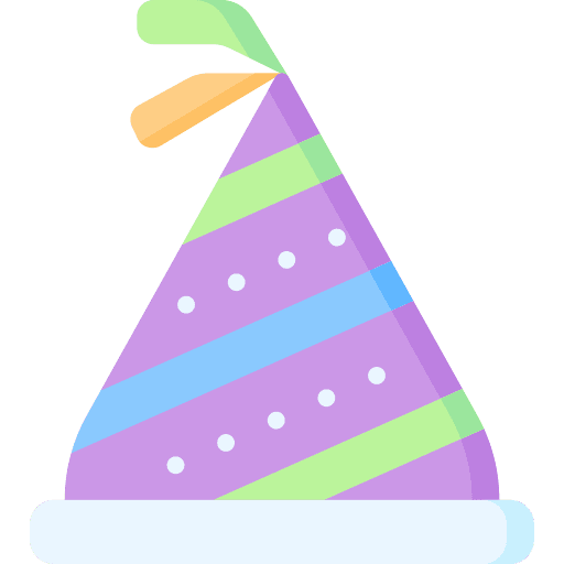 Party hat costume birthday fun icon Party hat costume birthday fun icon