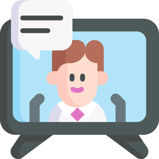 Speech speech communications live streaming icon