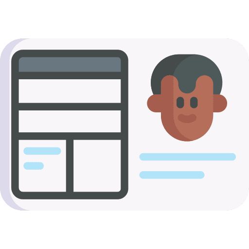 Ballot card communications box icon Ballot card communications box icon