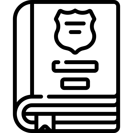 Law book paper regulation gdpr icon