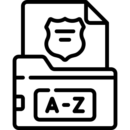 Police badge document police file archive icon Police badge document police file archive icon