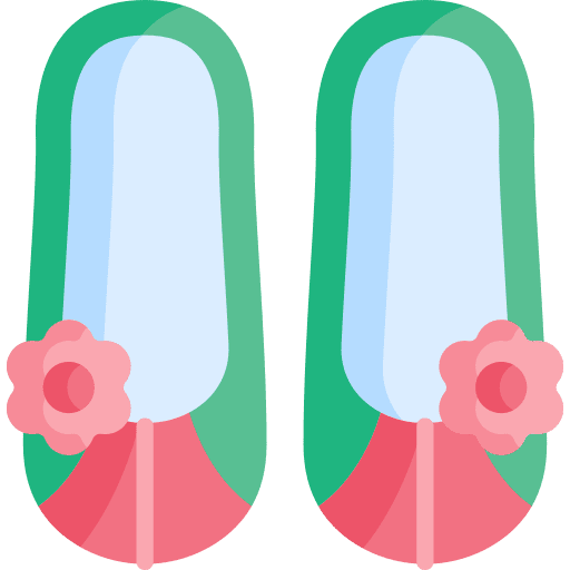 Slippers traditional shoes footwear icon Slippers traditional shoes footwear icon