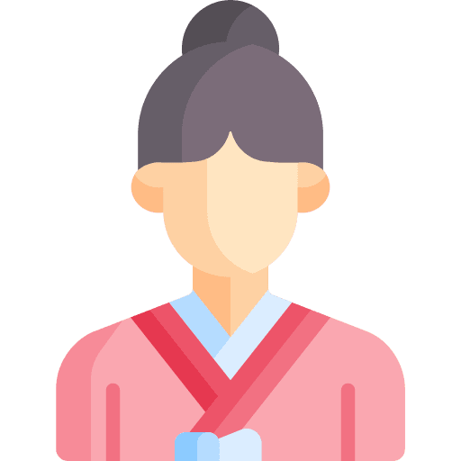 Woman korean south korea avatar icon Woman korean south korea avatar icon