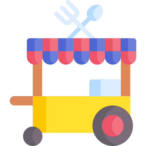 Food cart street food food cart fast food icon Food cart street food food cart fast food icon