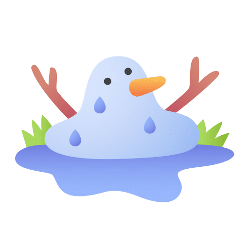Thaw unfreeze nature melting icon