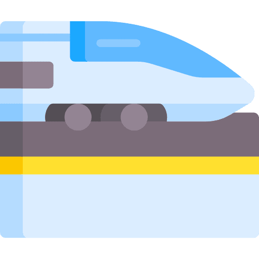 Train vehicle railway transportation icon Train vehicle railway transportation icon