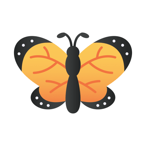 Butterfly zoology flower animals icon Butterfly zoology flower animals icon