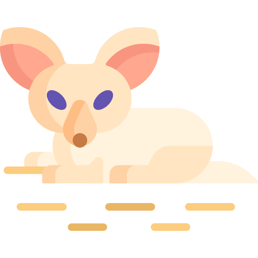 Fox fauna mammal desert icon