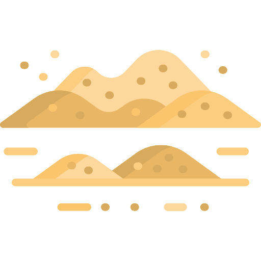 Sand desert sand scenery icon