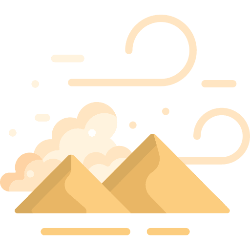 Sandstorm dust nature meteorology icon