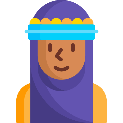 Bedouin user avatar arabic icon