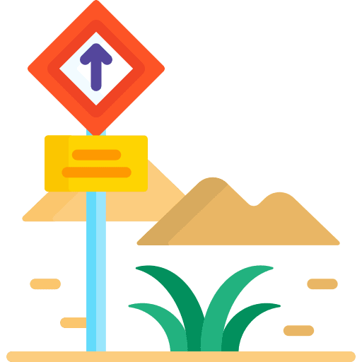 Directional sign sign road sign direction icon