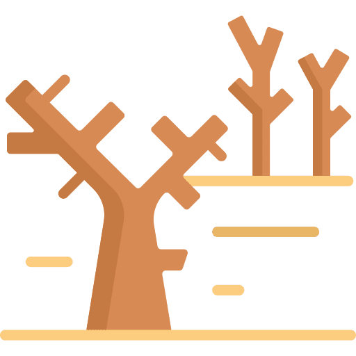 Dry tree dry tree global warming drought icon