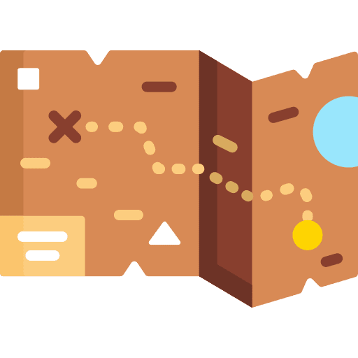 Map geography orientation location icon