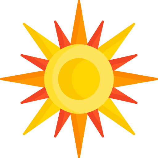 Sun forecast season desert icon