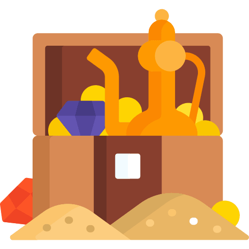 Treasure chest sand treasure chest pirate icon