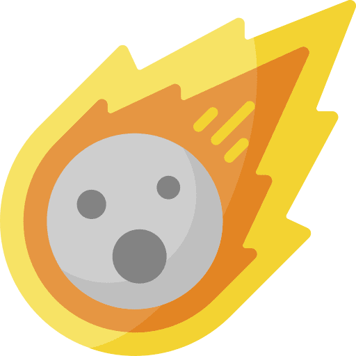 Meteor falling collision comet icon Meteor falling collision comet icon