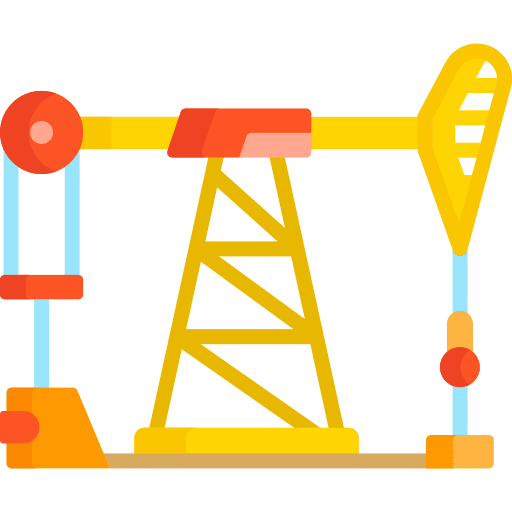 Oil pump pump jack petroleum oil industry icon